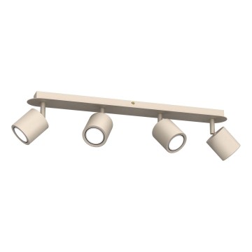 Plafonieră cu 4 spoturi DEMIA 4xGU10/8W/230V bej
