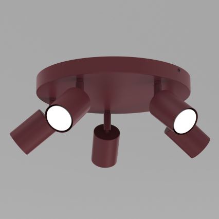 Plafonieră cu 5 spoturi FUN 5xGU10/8W/230V burgundy