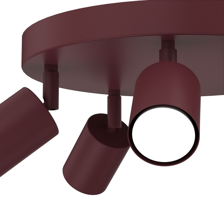 Plafonieră cu 5 spoturi FUN 5xGU10/8W/230V burgundy