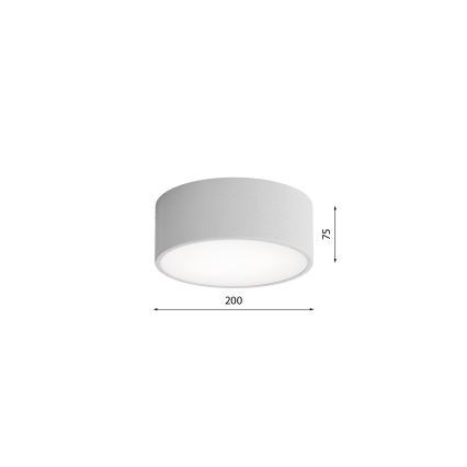 Plafonieră cu senzor Brilagi CLARE 1xE27/40W/230V d. 20 cm gri