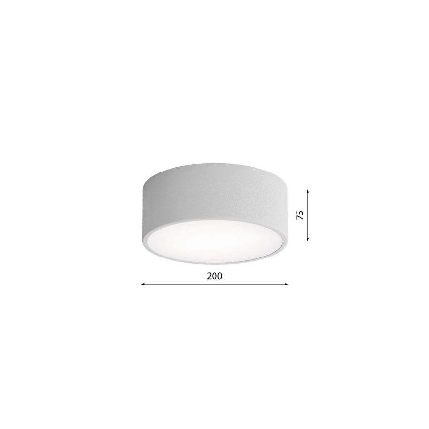 Plafonieră cu senzor Brilagi CLARE 1xE27/40W/230V d. 20 cm gri