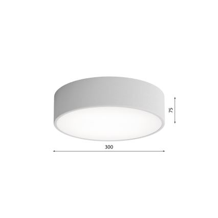 Plafonieră cu senzor Brilagi CLARE 2xE27/40W/230V d. 30 cm gri