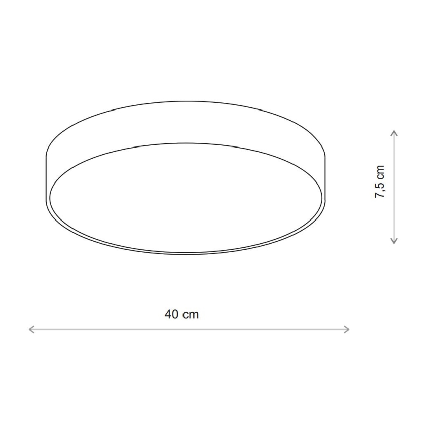 Plafonieră cu senzor Brilagi CLARE 3xE27/40W/230V d. 40 cm bej