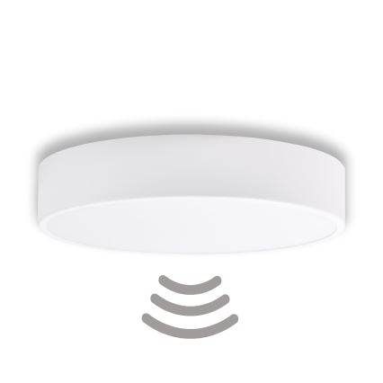 Plafonieră cu senzor CLARE 3xE27/40W/230V d. 40 cm alb Brilagi