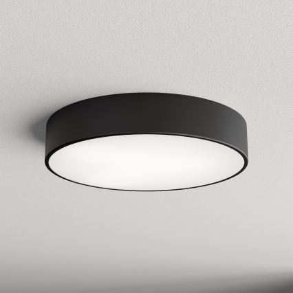 Plafonieră CLEO cu senzor de mișcare și de amurg, 3xE27/24W/230V, Ø 40 cm, neagră