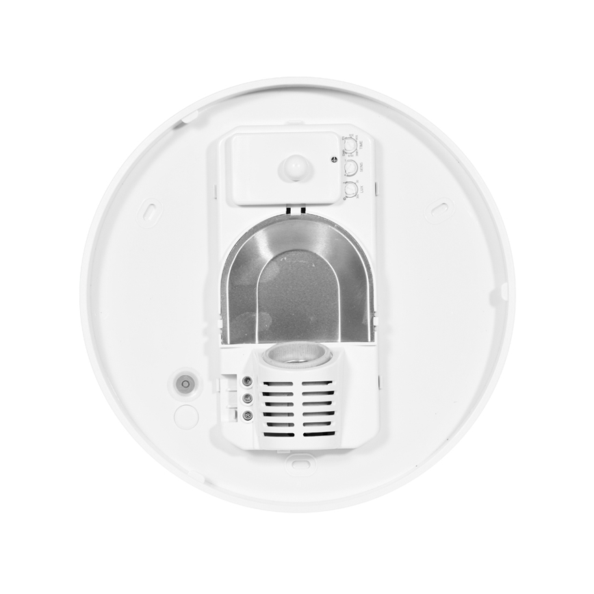 Plafonieră de exterior cu senzor HECTOR 1xE27/60W/230V d. 30 cm IP44 alb