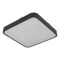 Plafonieră cu senzor WILTON 2xE27/60W/230V 33x33 cm antracit