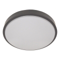 Plafonieră cu senzor WILTON 2xE27/60W/230V, Ø 33 cm, antracit