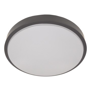 Plafonieră cu senzor WILTON 2xE27/60W/230V, Ø 33 cm, antracit
