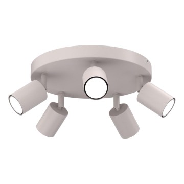 Plafonieră cu spoturi FUN 5xGU10/8W/230V crem
