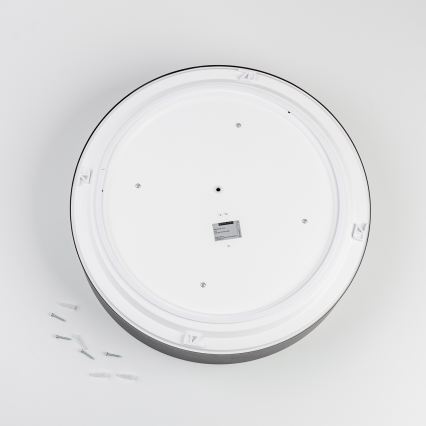 Plafonieră de baie Brilagi POOL 4xE27/15W/230V Ø 50 cm IP54 neagră