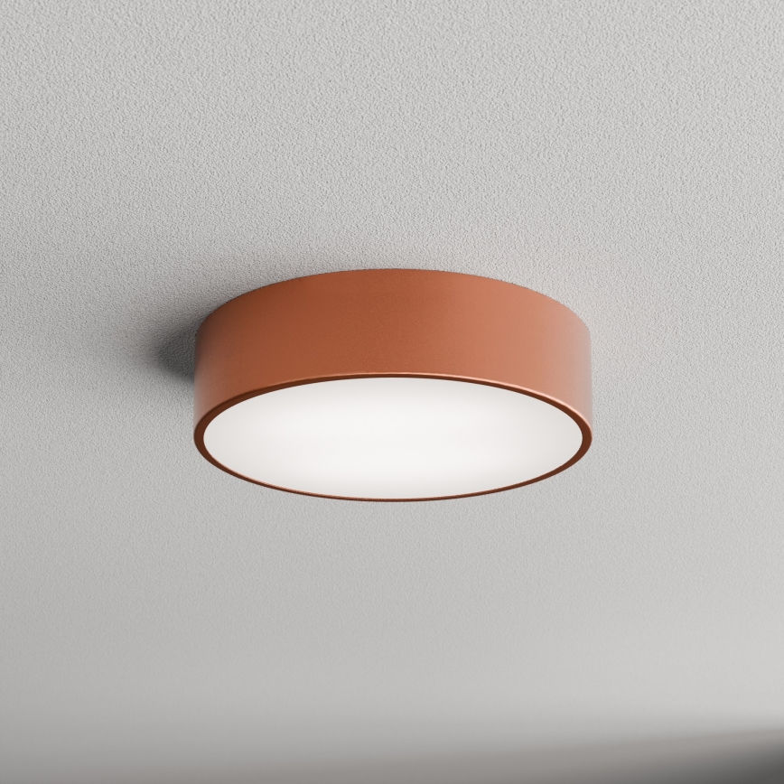 Plafonieră de baie CLEO cu senzor, Ø30 cm, 2x E27, 24W, 230V, finisaj cupru, IP54