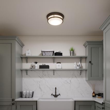 Hinkley - Plafonieră pentru baie HADLEY, 3xE27/40W/230V, IP44, finisaj bronz