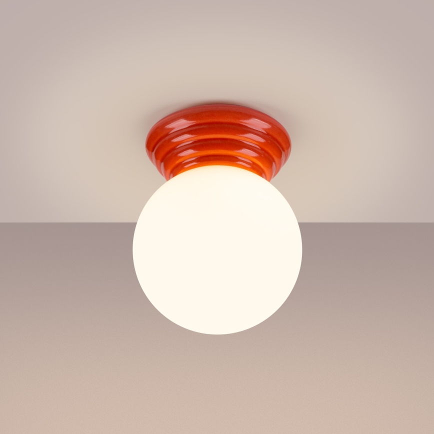 Plafonieră pentru baie ZORI, 1x G9, 8W, 230V, Ø 12 cm, IP44, roz