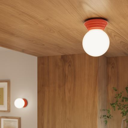 Plafonieră pentru baie ZORI, 1x G9, 8W, 230V, Ø 12 cm, IP44, roz