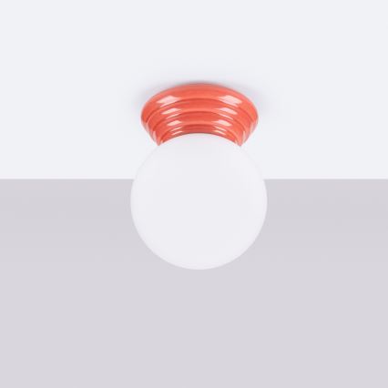 Plafonieră pentru baie ZORI, 1x G9, 8W, 230V, Ø 12 cm, IP44, roz