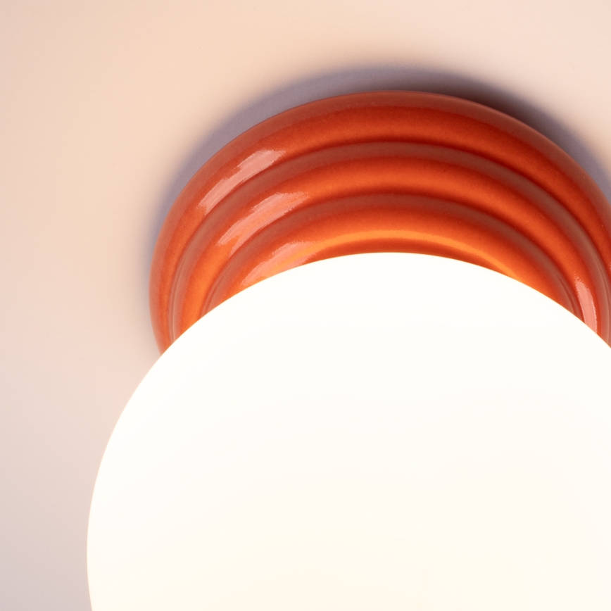 Plafonieră pentru baie ZORI, 1x G9, 8W, 230V, Ø 12 cm, IP44, roz