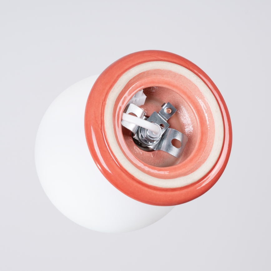 Plafonieră pentru baie ZORI, 1x G9, 8W, 230V, Ø 12 cm, IP44, roz