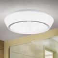 Plafonieră de baie TENA 3xE27/60W/230V Ø 38 cm IP44 albă