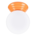 Plafonieră de baie ZORI 1xG9/8W/230V Ø 12 cm IP44 portocalie