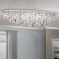 Plafonieră de cristal CRYSTALRIVER 21xG9/40W/230V crom lucios