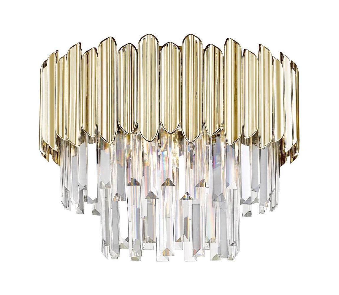 Plafonieră de cristal GLADIUS 5xE14/40W/230V auriu Zuma Line C0535-05B-F4J7