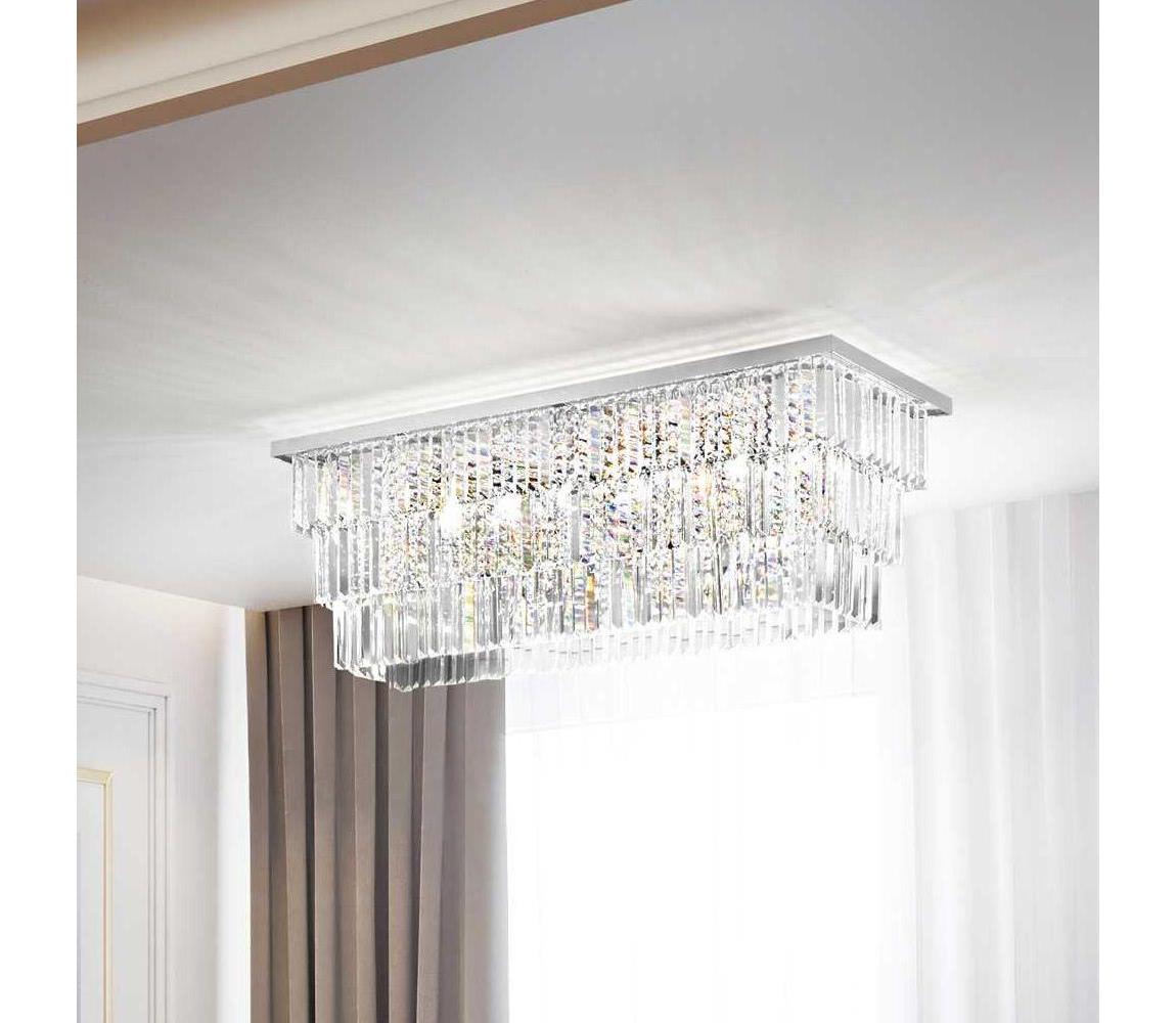 Plafonieră de cristal Ideal Lux MARTINEZ 8×E14/40W/230V