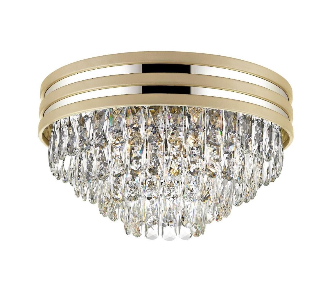 Plafonieră de cristal NAICA 5xE14/40W/230V auriu Zuma Line C0525-05A-V6B5
