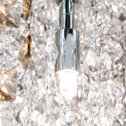 Plafonieră de cristal CRYSTALRIVER 21xG9/40W/230V crom lucios