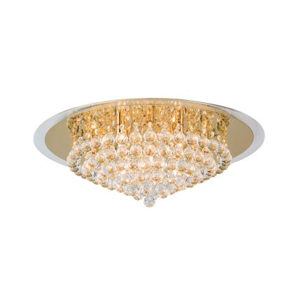 Plafonieră de cristal GLORIA 9xG9/40W/230V d. 62 cm auriu