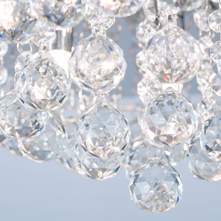 Plafonieră de cristal GLORIA 9xG9/40W/230V d. 62 cm crom