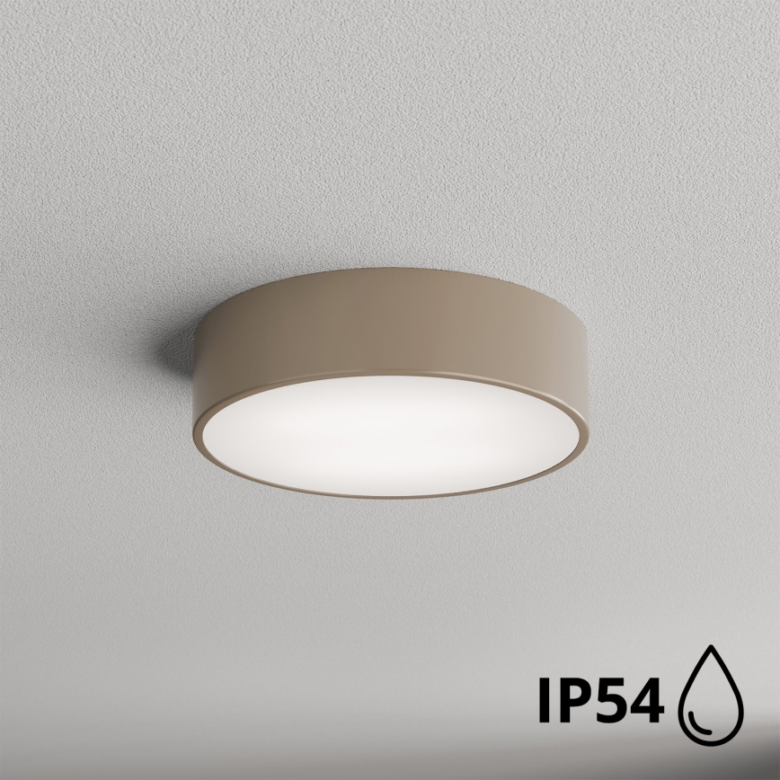 Plafonieră de exterior cu senzor Brilagi CLARE 2xE27/48W/230V d. 30 cm IP54 bej