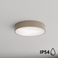 Plafonieră de exterior cu senzor Brilagi CLARE 3xE27/48W/230V d. 40 cm IP54 bej