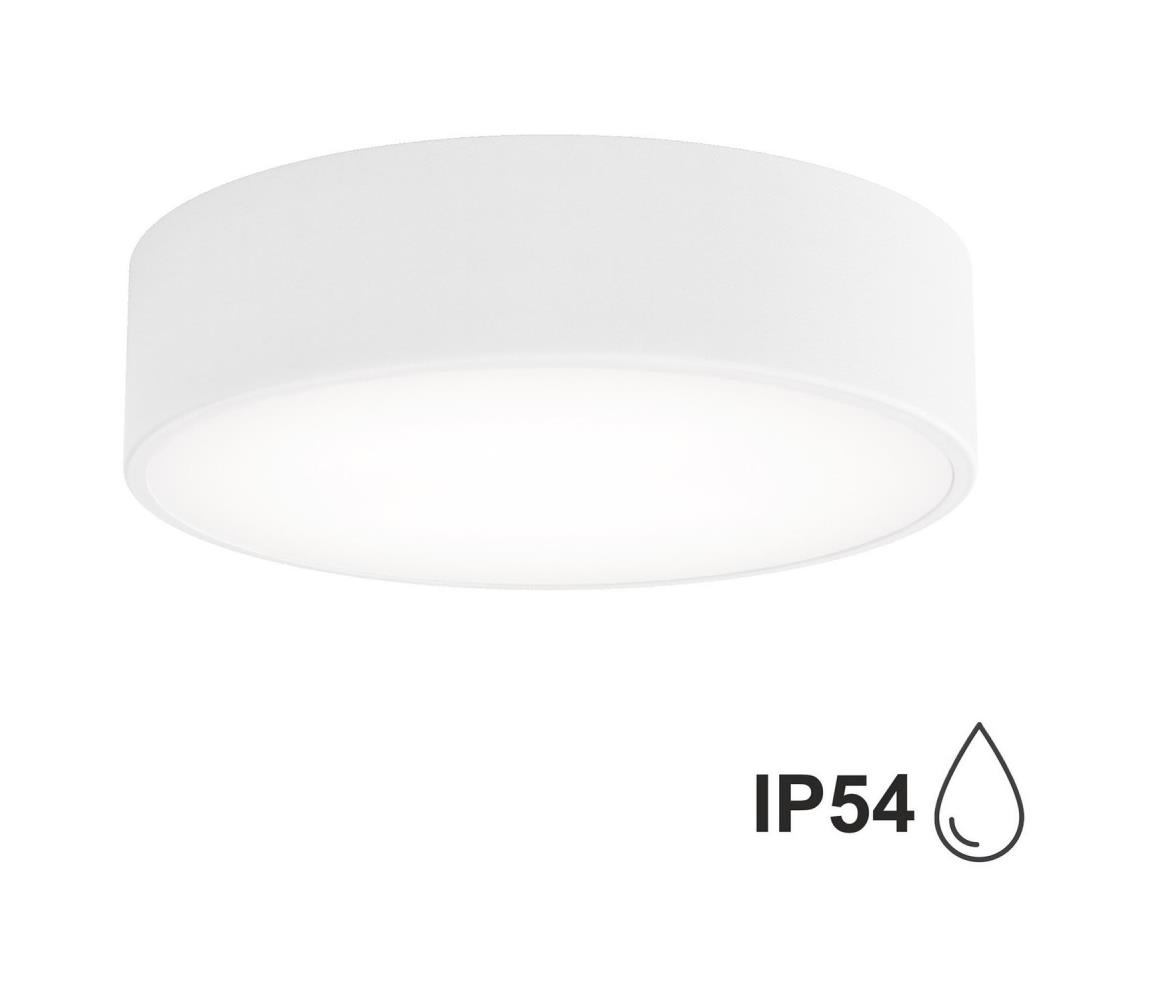 Plafonieră de exterior cu senzor CLEO 2xE27/48W/230V d. 30 cm albă IP54