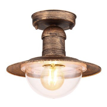 Plafonieră de exterior LINDA 1xE27/15W/230V IP44 ruginie Globo 3274DR