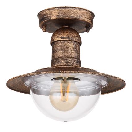 Plafonieră de exterior LINDA 1xE27/15W/230V IP44 ruginie Globo 3274DR