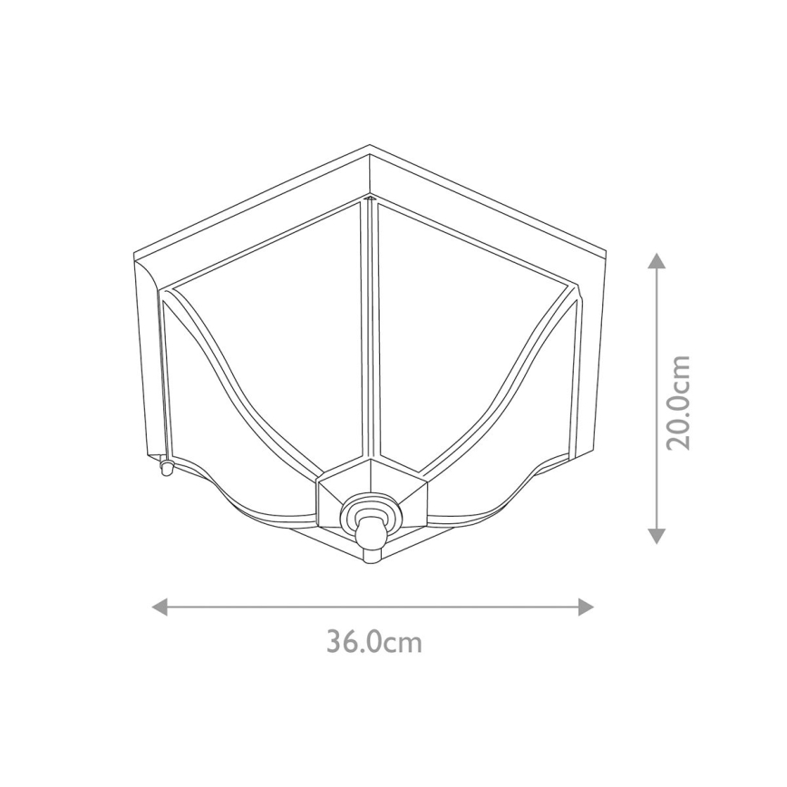 Plafonieră de exterior NEW Elstead ENGLAND 2xE27/60W/230V IP44