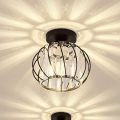 Plafonieră de tavan BELLA 1xE27/40W/230V, Ø 20 cm, neagră