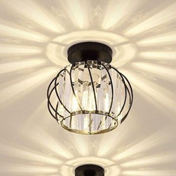 Plafonieră de tavan BELLA 1xE27/40W/230V, Ø 20 cm, neagră