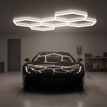 Plafonieră de tavan LED HEXLINE LED/216W/230V 4000K 208x300 cm alb