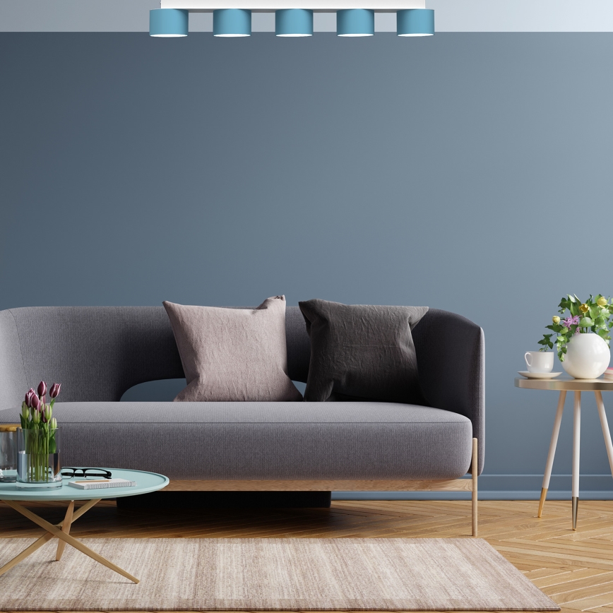 Plafonieră DIXIE 5xGX53/11W/230V albastră