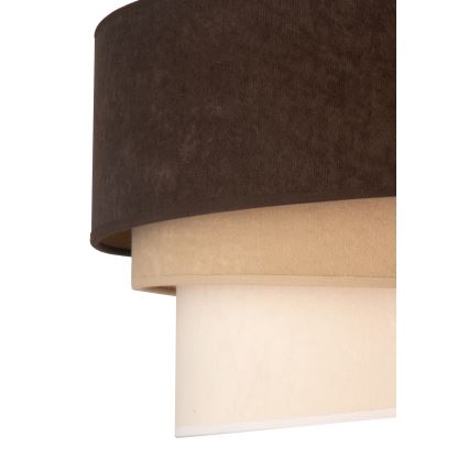 Plafonieră Duolla DEVON 1xE27/40W/230V d. 45 cm maro/bej