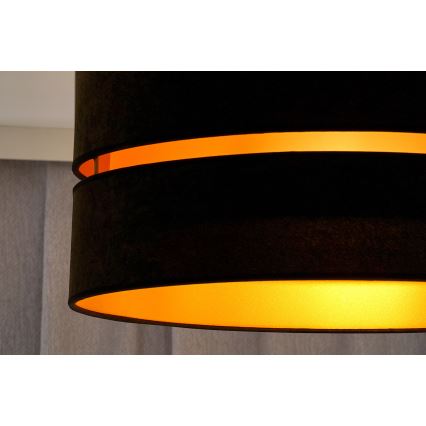 Plafonieră Duolla DUO 1xE27/40W/230V d. 40 cm negru/auriu