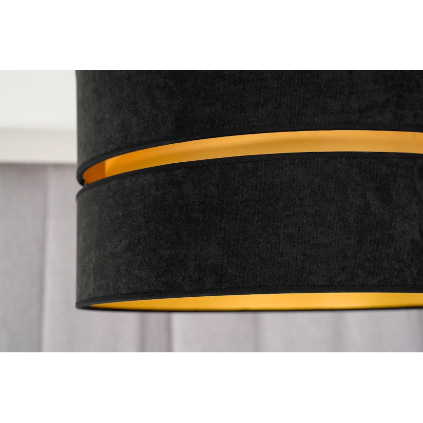 Plafonieră Duolla DUO 1xE27/40W/230V d. 40 cm negru/auriu