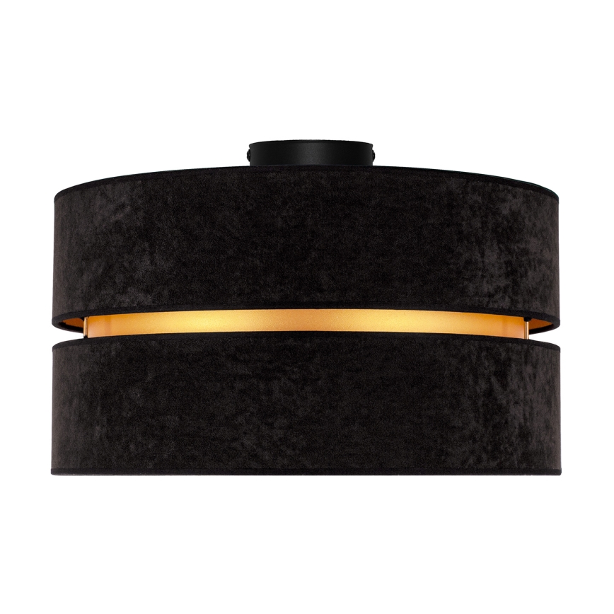 Plafonieră Duolla DUO 1xE27/40W/230V d. 40 cm negru/auriu