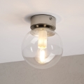 Plafonieră ELIAS 1xE14/5W/230V Ø 13 cm crom mat/sticlă clară