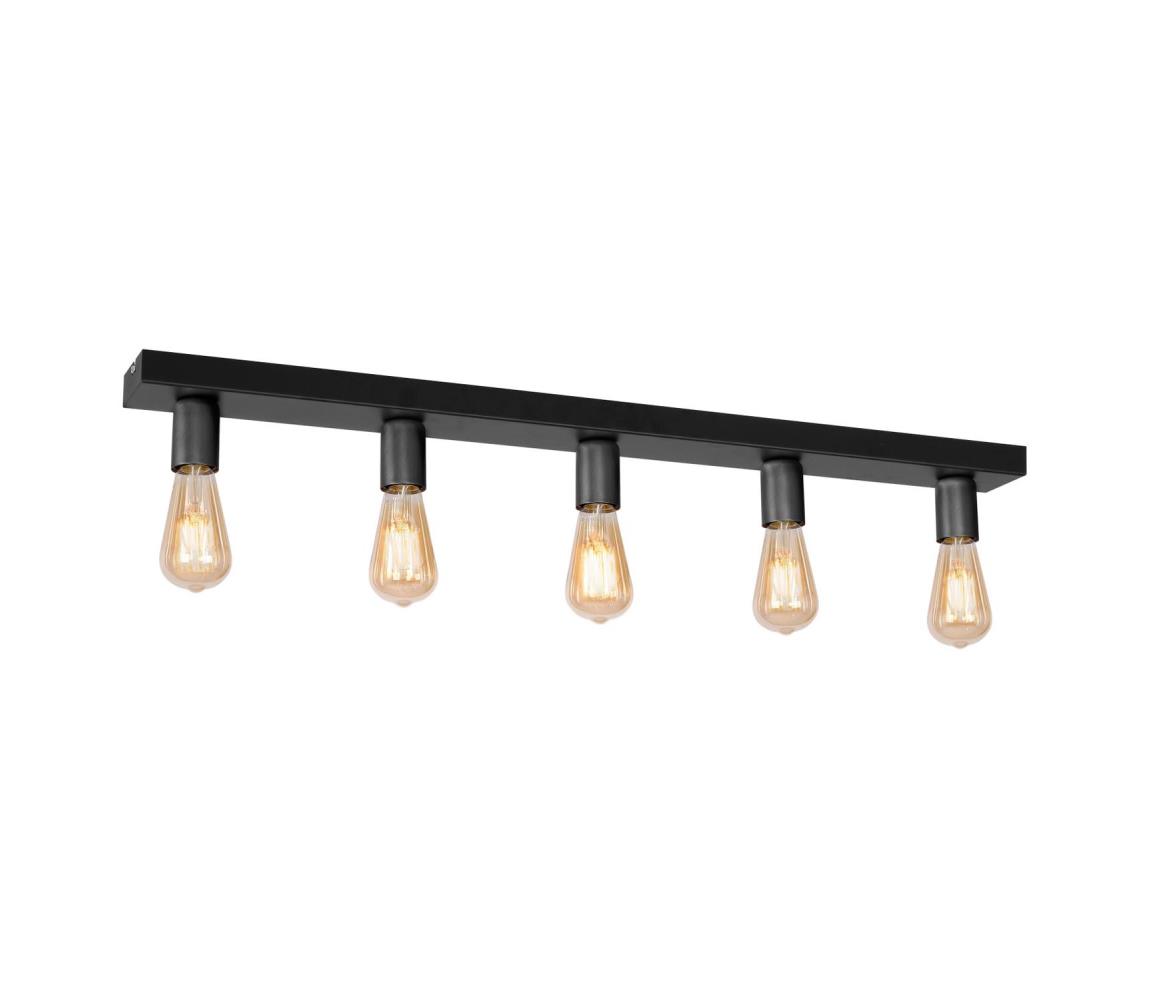 Plafonieră FILO 5xE27/60W/230V neagră