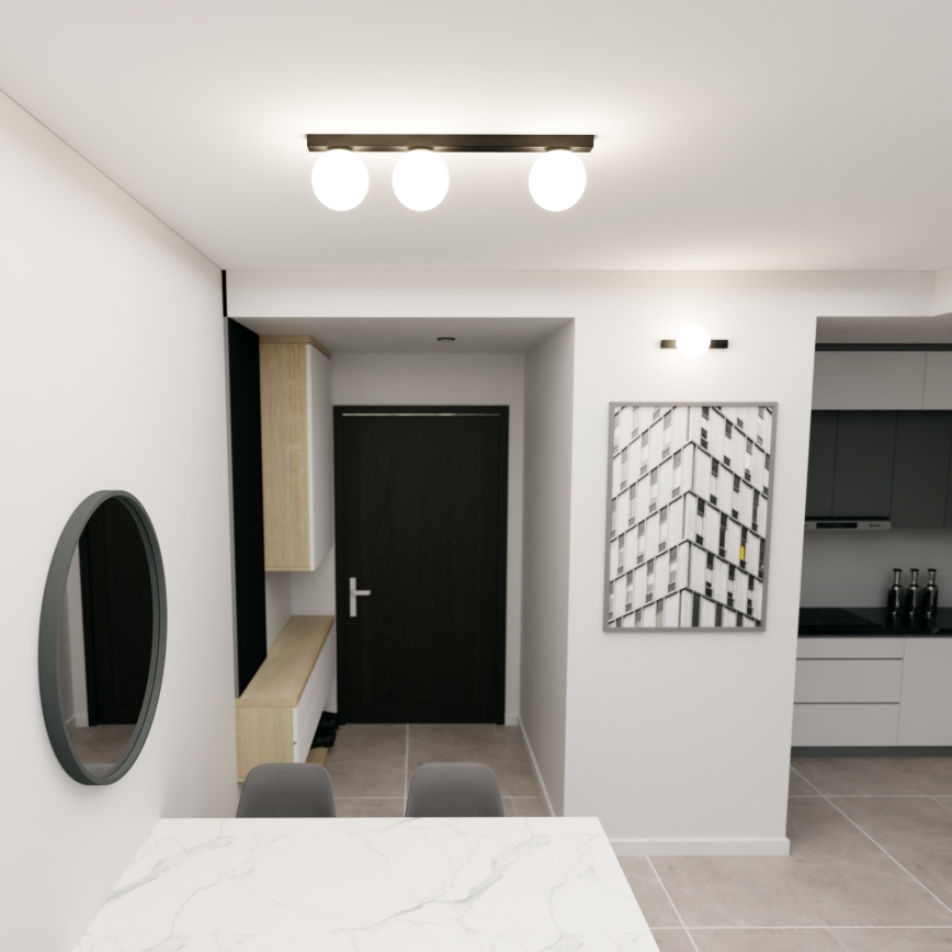 Plafonieră FIT 3xE14/10W/230V alb