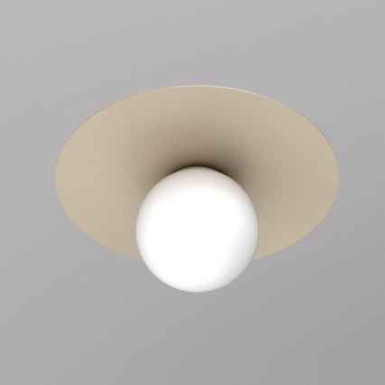 Plafonieră FLAT 1xE27, 15 W, 230 V, Ø 35 cm, bej