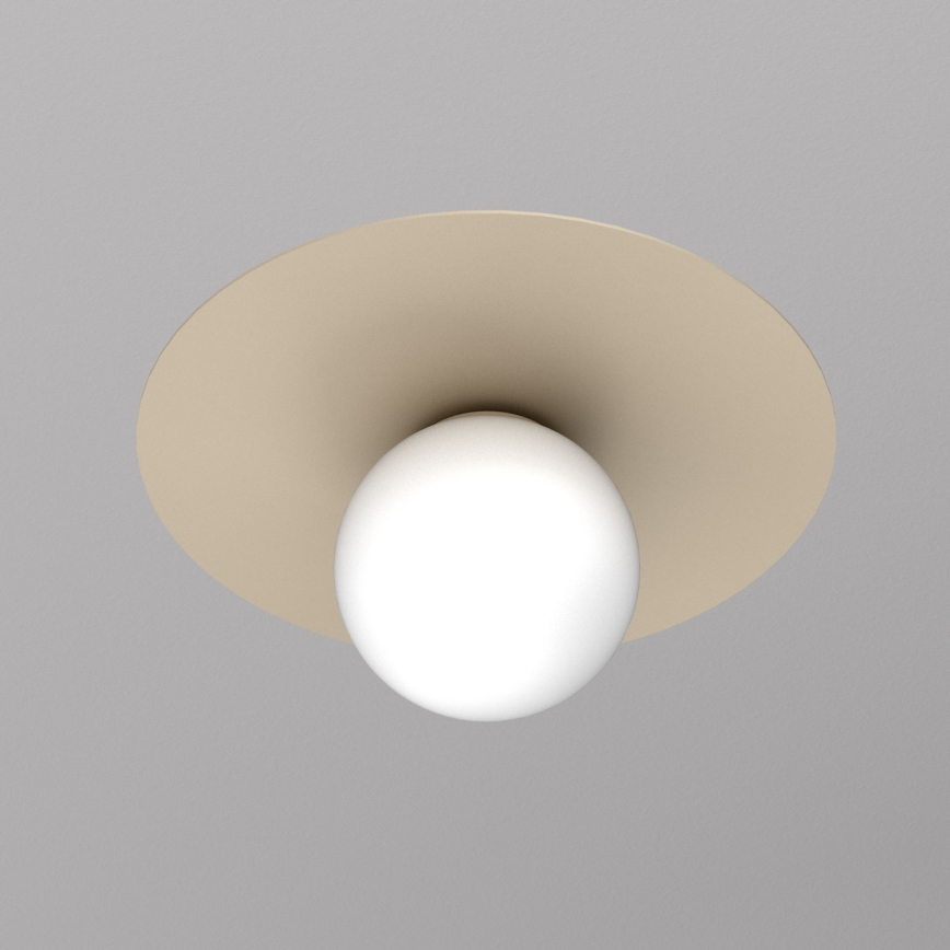 Plafonieră FLAT 1xE27, 15 W, 230 V, Ø 35 cm, bej